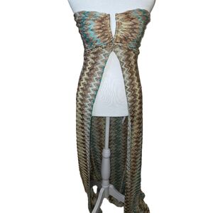 SKY vintageZigzag Patterned Coverup